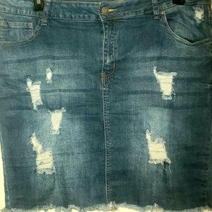 WAX JEAN DENIM  MINI SKIT SIZE 3X